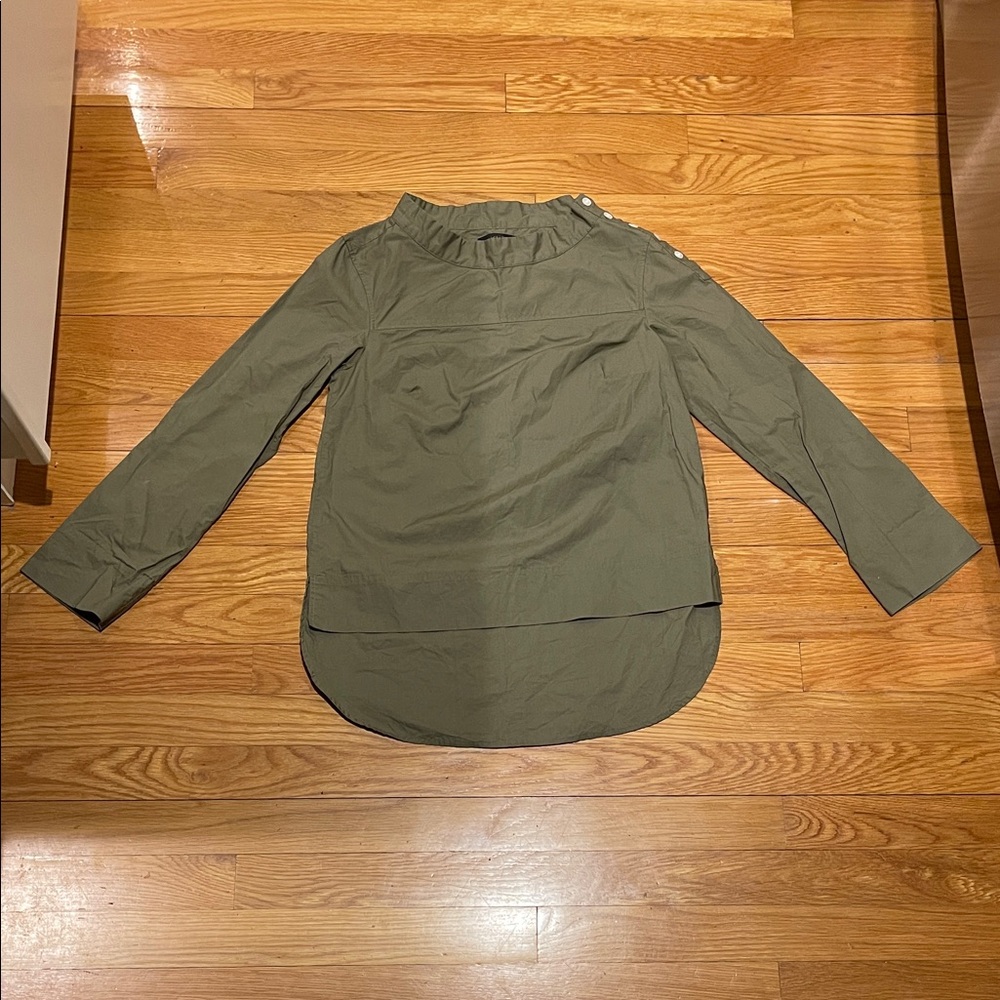 J. Crew Kids Olive Green Long Sleeve Top